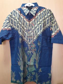 Batik shirt - Blue with a Classic Pattern